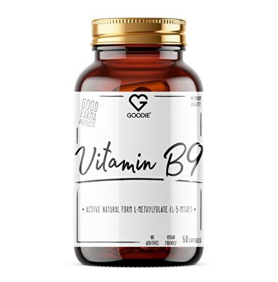 Goodie - Vitamín B9 - Aktivní forma L-methylfolát (5-MTHF) 60 kapslí