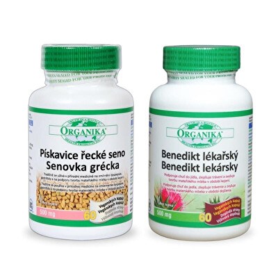 Organika - Benedikt lékařský + Pískavice řecké seno 2 x 60 kapslí
